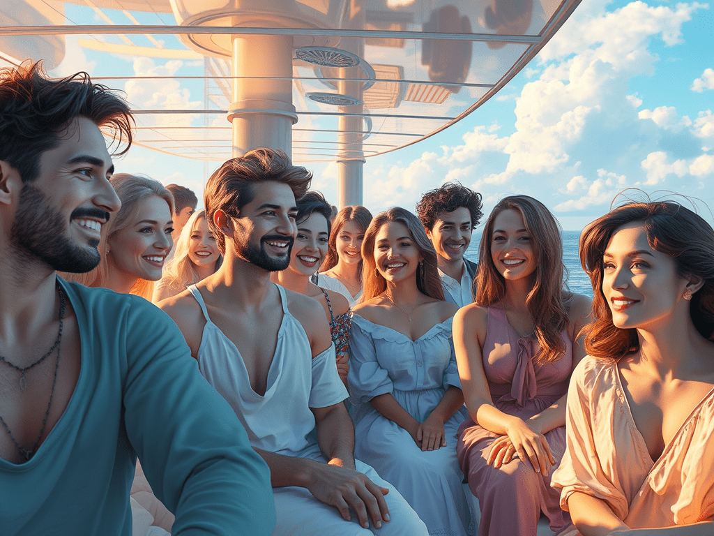 Junge Menschen sitzen auf einem Boot und zieren den Beitrag Warum und Wieso zum Buch Ms Queer - Mit dem Schiff ins Glück von Ingo S Anders